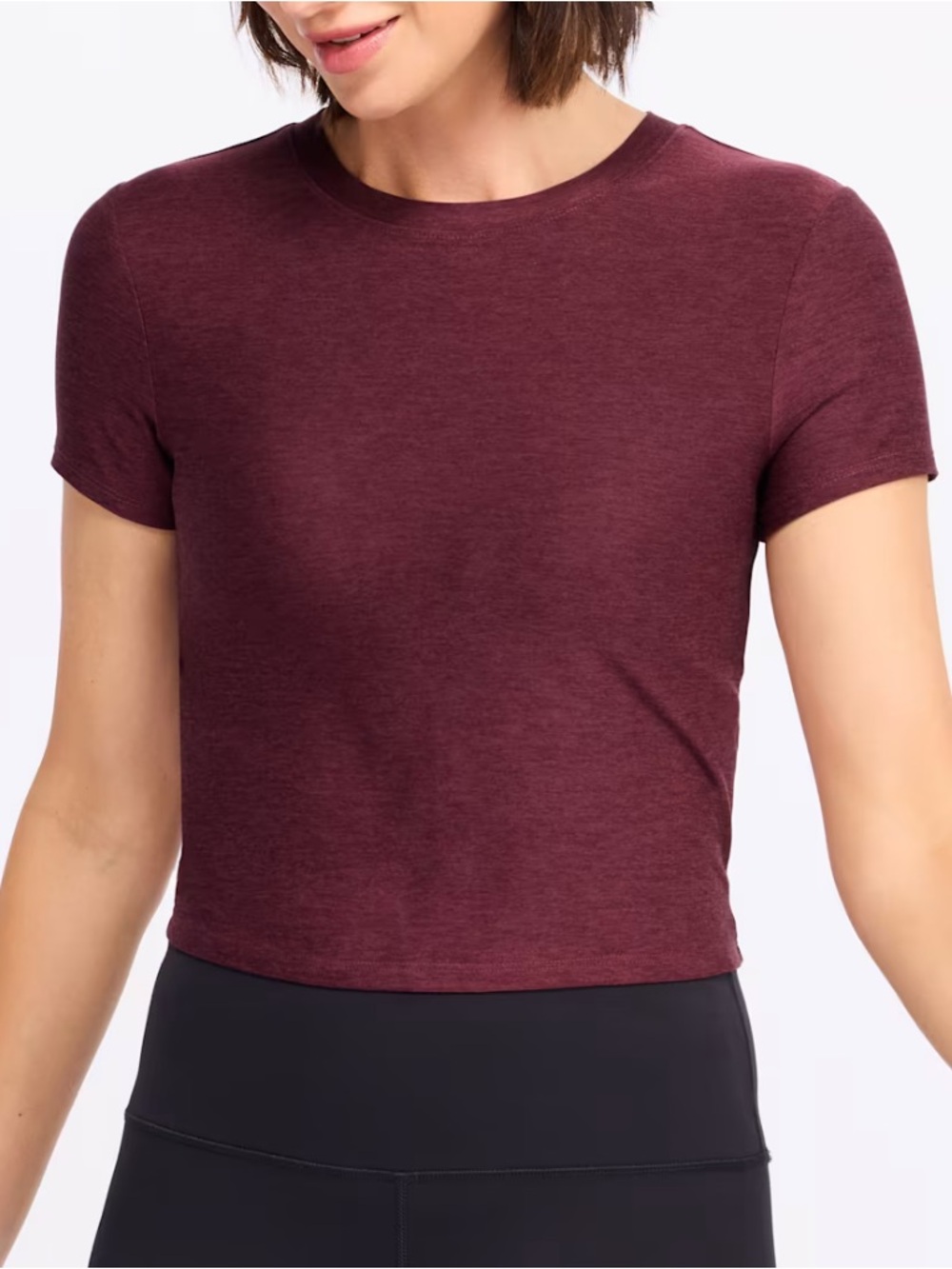 Beyond Yoga Women's Featherweight Cropped Tee XS